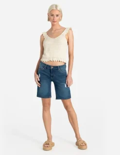 Discount Bermuda - Destroyed Damen Jeans