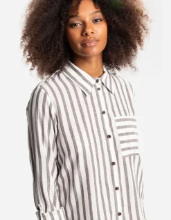 Fashion Bluse - Brusttasche - Damen Blusen