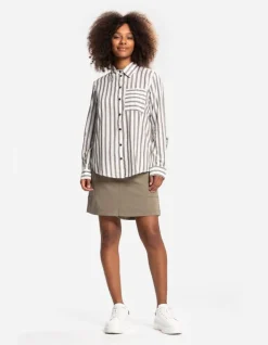Fashion Bluse - Brusttasche - Damen Blusen