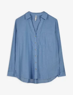 Outlet Bluse - Brusttasche - Damen Blusen