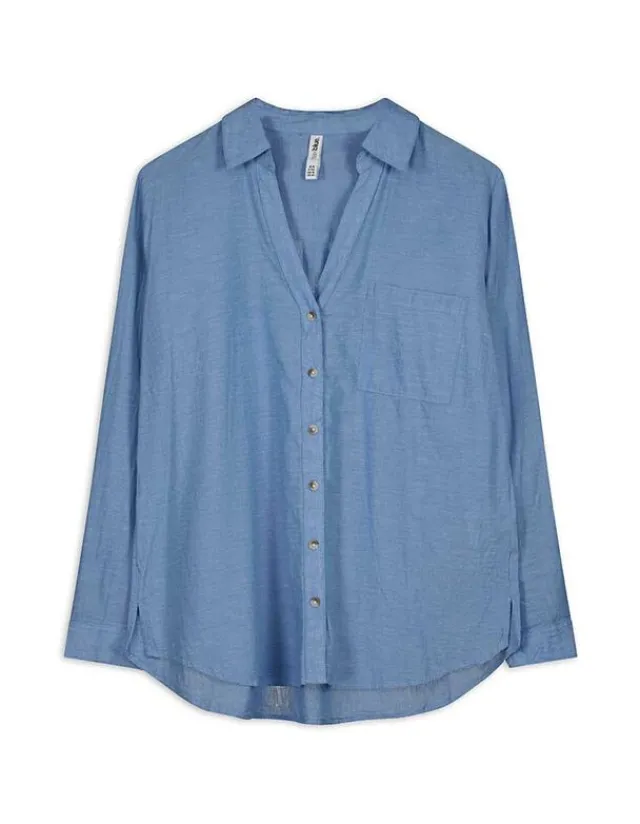 Outlet Bluse - Brusttasche - Damen Blusen