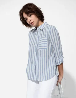 Sale Bluse - Brusttasche - Damen Blusen