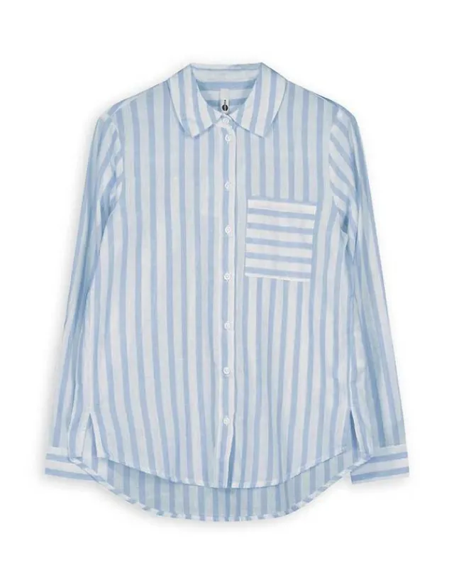 Sale Bluse - Brusttasche - Damen Blusen