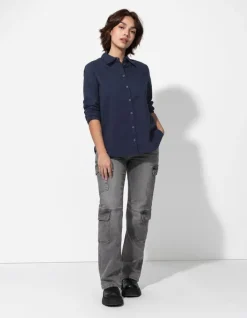 Clearance Bluse - Brusttasche - Damen Blusen