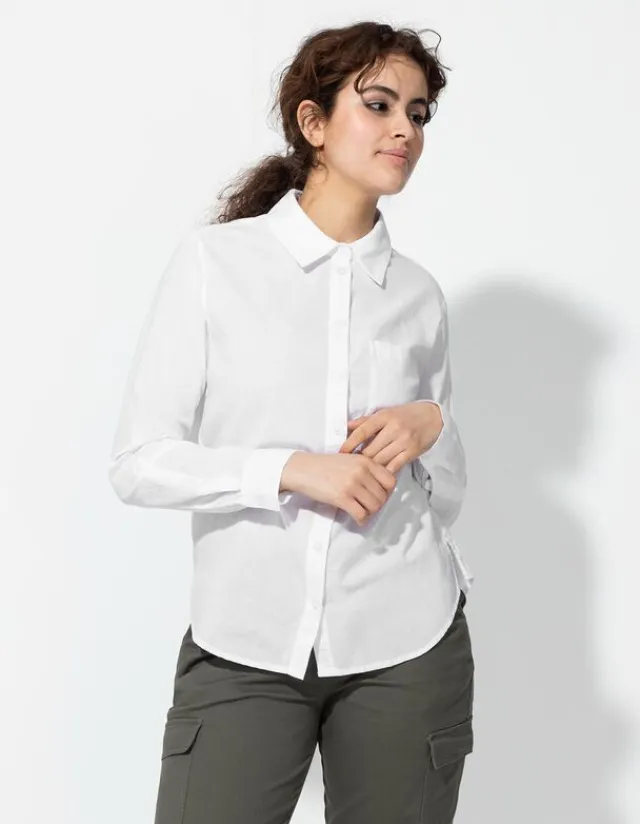 New Bluse - Brusttasche - Damen Blusen