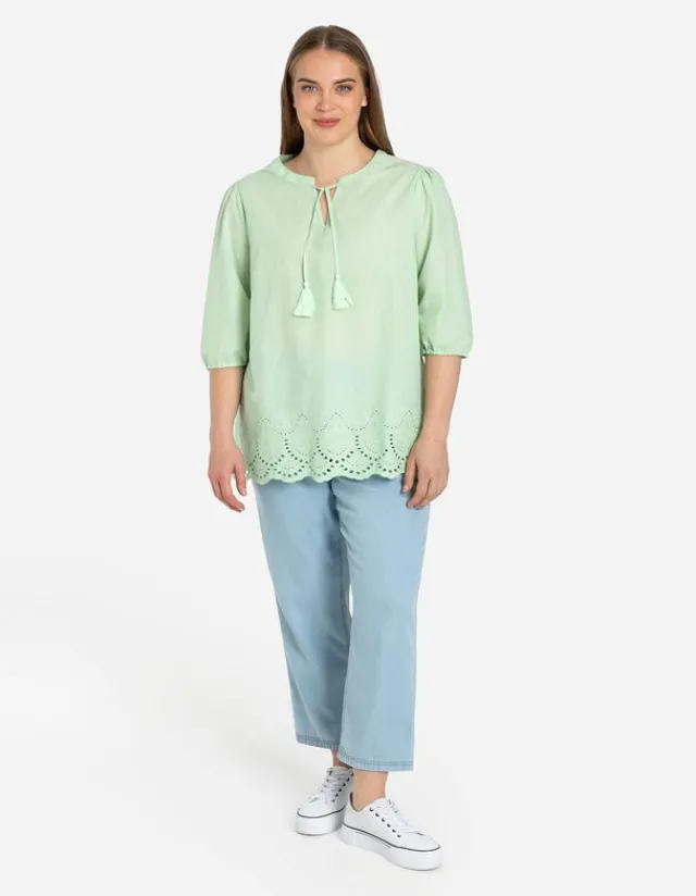Discount Bluse - Lochspitze Damen Blusen