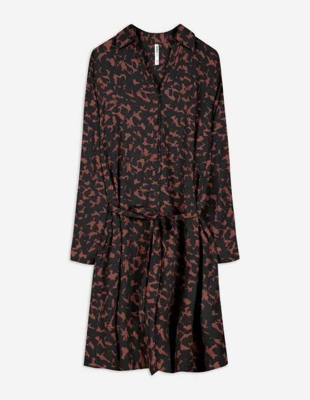 Fashion Blusenkleid - Allover-Muster - Damen Kleider