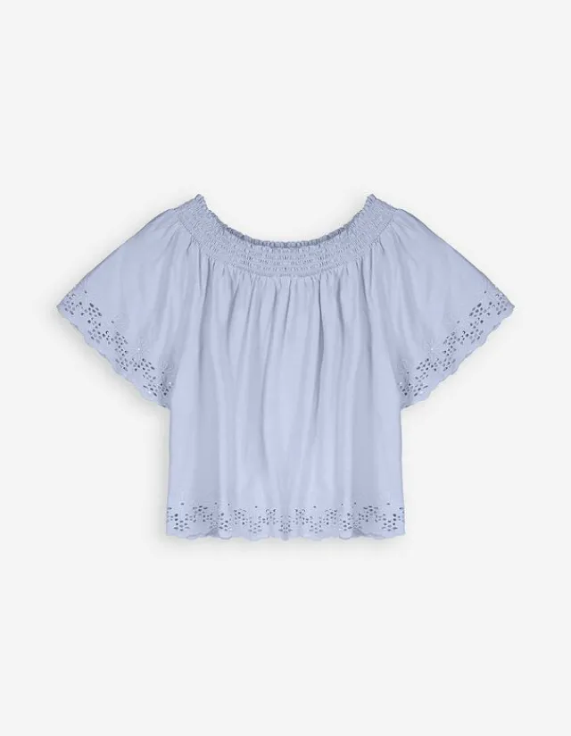 Outlet Blusenshirt - Carmen-Ausschnitt Damen Blusen