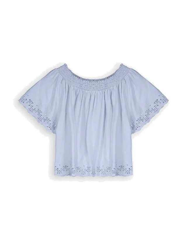 Outlet Blusenshirt - Carmen-Ausschnitt Damen Blusen