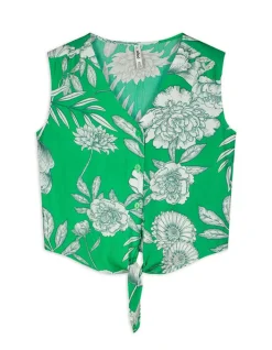 Hot Blusenshirt - Knotendetail Damen Tops