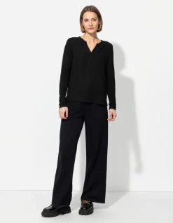 Outlet Blusenshirt - V-Ausschnitt - Damen Blusen
