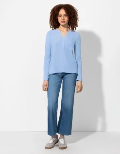 New Blusenshirt - V-Ausschnitt - Damen Blusen