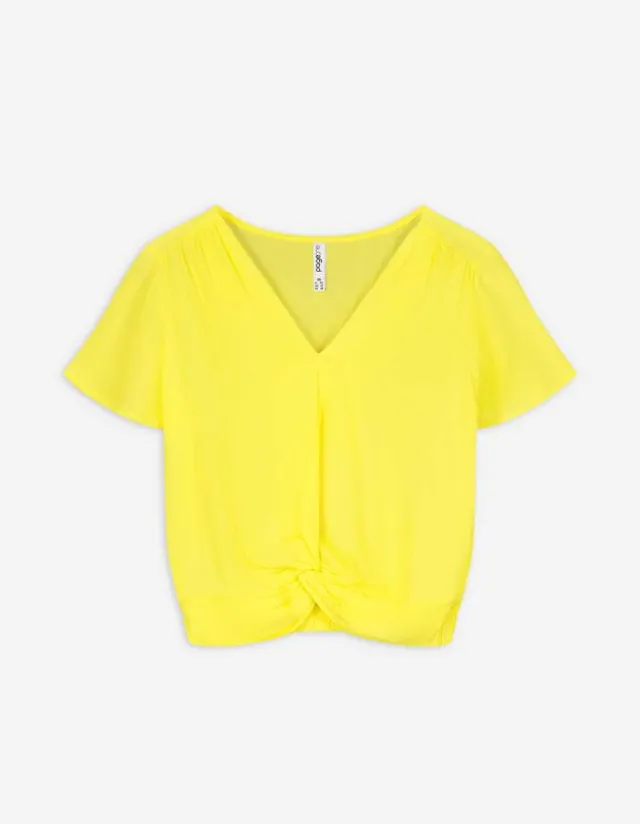 Best Blusenshirt - Wickeloptik Damen Blusen