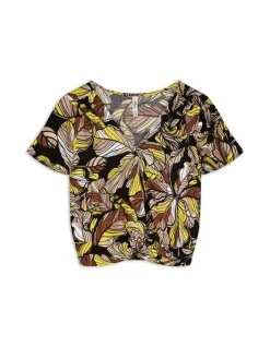 Fashion Blusenshirt - Wickeloptik Damen Blusen