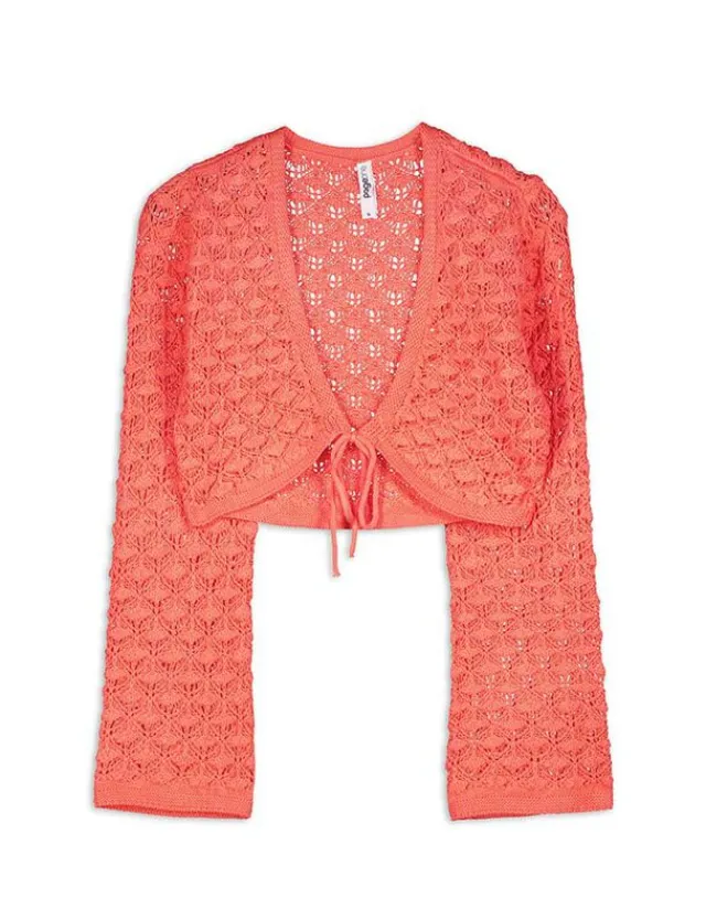 Fashion Bolero - Lochstrick Damen Strickjacken