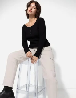 Hot Cargohose - Baumwoll-Mix - Damen Hosen