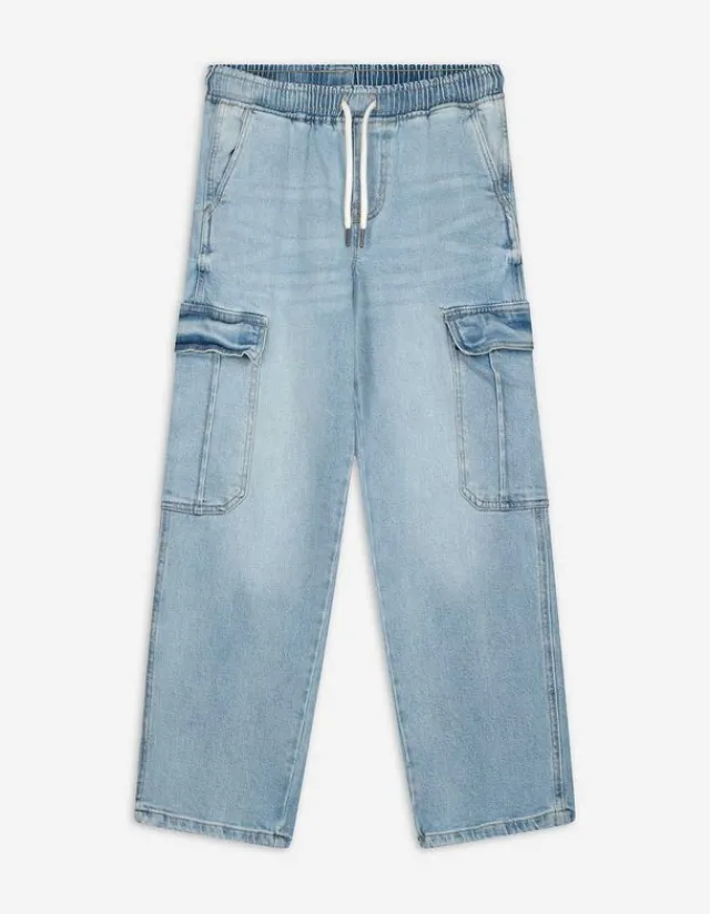 Online Cargohose - light blue denim - Kinder Jungenkleidung