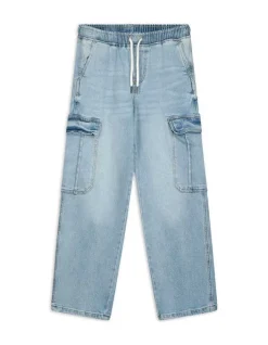 Online Cargohose - light blue denim - Kinder Jungenkleidung