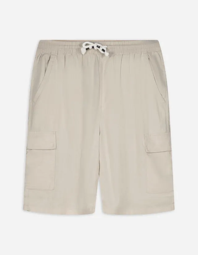 Outlet Cargoshorts - Leinen-Mix Herren Hosen