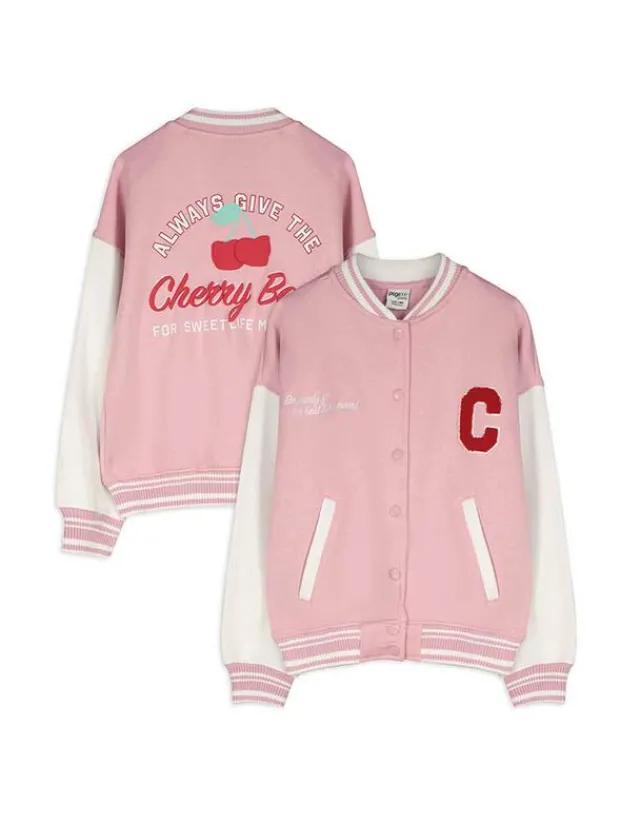 Online Collegejacke - Rückenprint - Kinder Mädchenkleidung