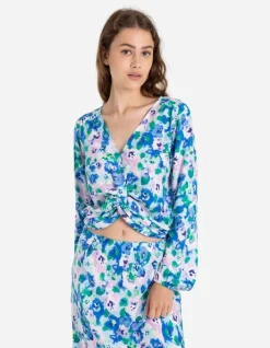 Fashion Cropped Langarmshirt - LENZING&trade; ECOVERO&trade; Damen Blusen