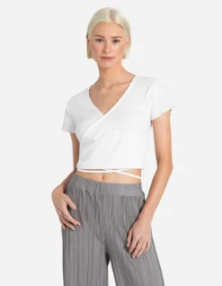 Clearance Cropped Shirt - Schn&uuml;rung Damen T-shirts