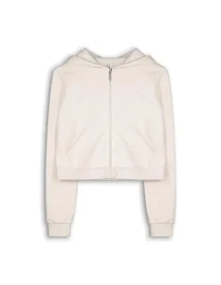 Online Cropped Sweatjacke - Kapuze mit Tunnelzug - Damen Sweatjacken