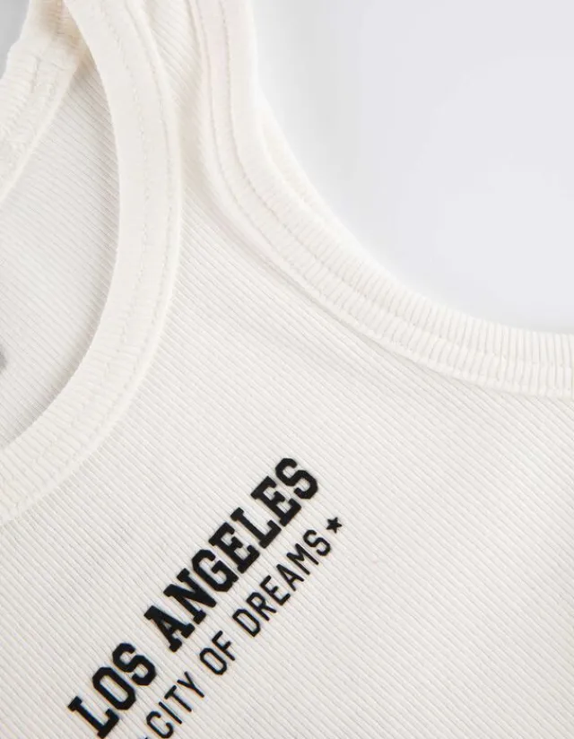 Clearance Cropped Top - Rippenstruktur Kinder Mädchenkleidung