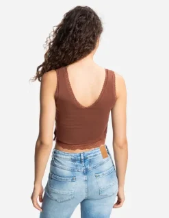 Clearance Cropped Top - Spitzenbesatz - Damen Tops