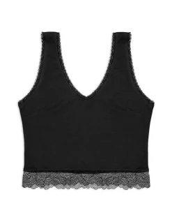Online Cropped Top - Spitzenbesatz - Damen Tops
