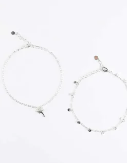 Sale Fußkette - 2er-Pack Damen Accessoires