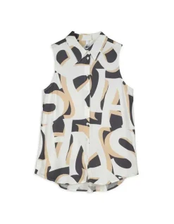 Fashion Hemdbluse - Allover-Print - Damen Tops
