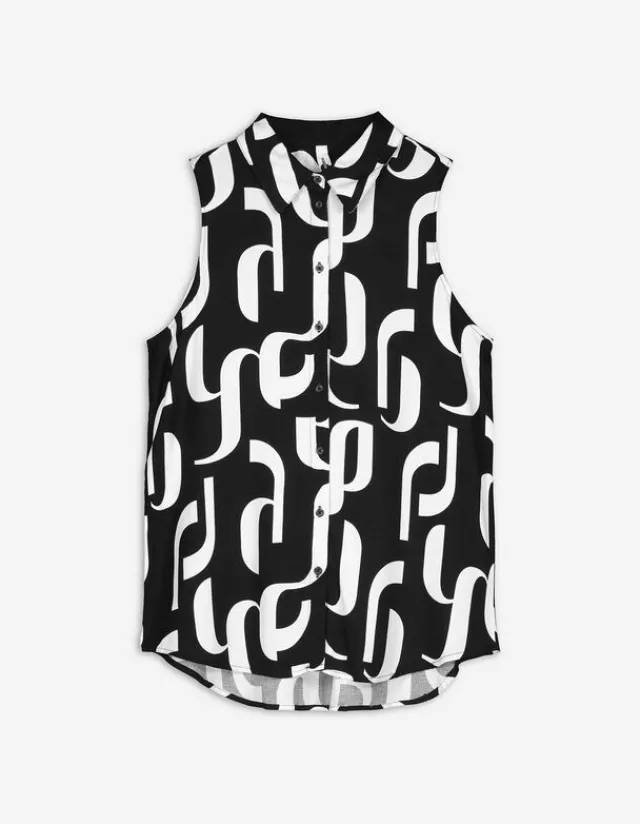 Sale Hemdbluse - Allover-Print - Damen Tops