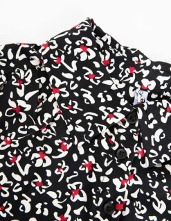 Fashion Hemdbluse - Florales Muster - Damen Blusen