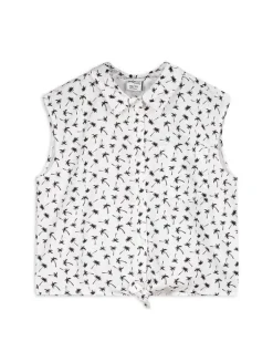 Sale Hemdbluse - Knotendetail Kinder Mädchenkleidung