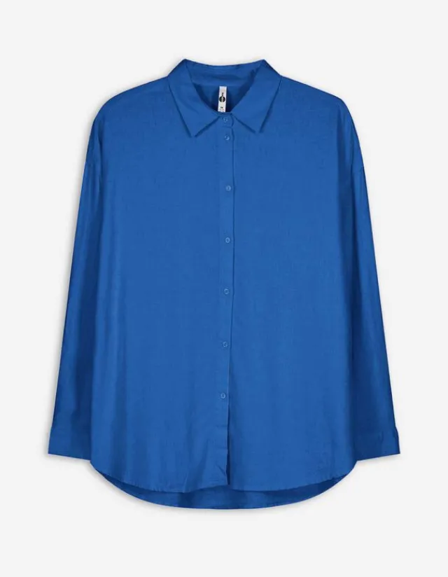 Fashion Hemdbluse - Leinen-Mix Damen Blusen