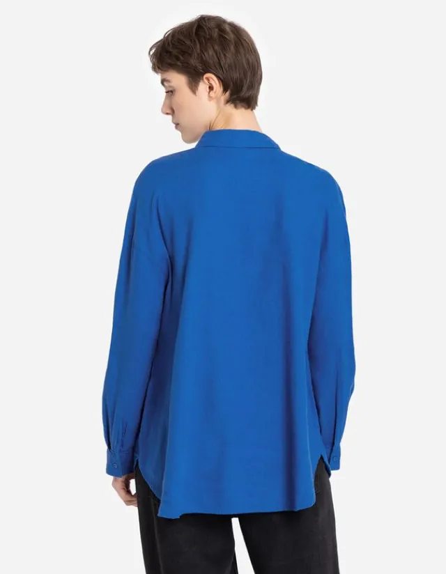 Fashion Hemdbluse - Leinen-Mix Damen Blusen