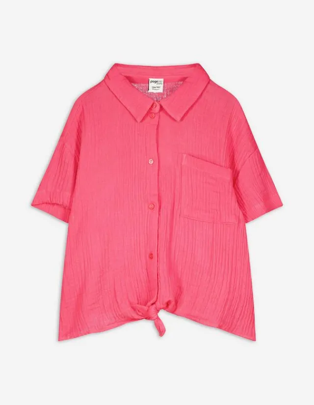 Outlet Hemdbluse - Musselin Kinder Mädchenkleidung