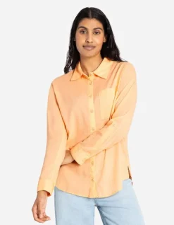 Sale Hemdbluse - Regulierbare &Auml;rmell&auml;nge Damen Blusen