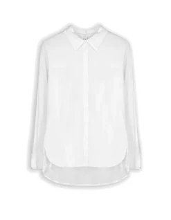 Discount Hemdbluse - verl&auml;ngerte R&uuml;ckseite Damen Blusen