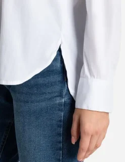 Discount Hemdbluse - verl&auml;ngerte R&uuml;ckseite Damen Blusen