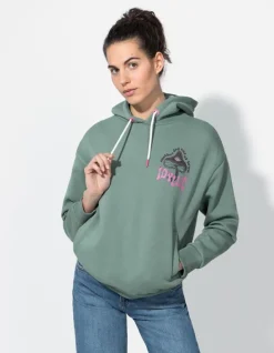 Fashion Hoodie - R&uuml;ckenprint - Damen Sweatshirts