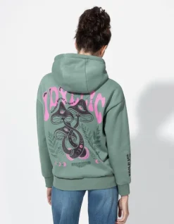 Fashion Hoodie - R&uuml;ckenprint - Damen Sweatshirts