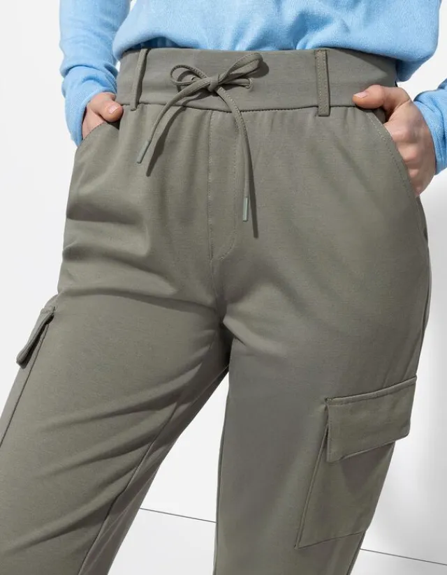New Jogpants - Aufgesetze Taschen - Damen Hosen