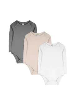 Fashion Langarmbody - 3er-Pack Newborn (56-74)