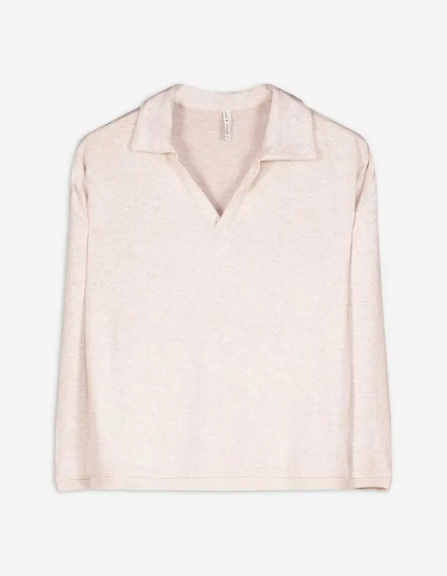 New Langarm-Poloshirt - Soft-Touch Damen Langarmshirts