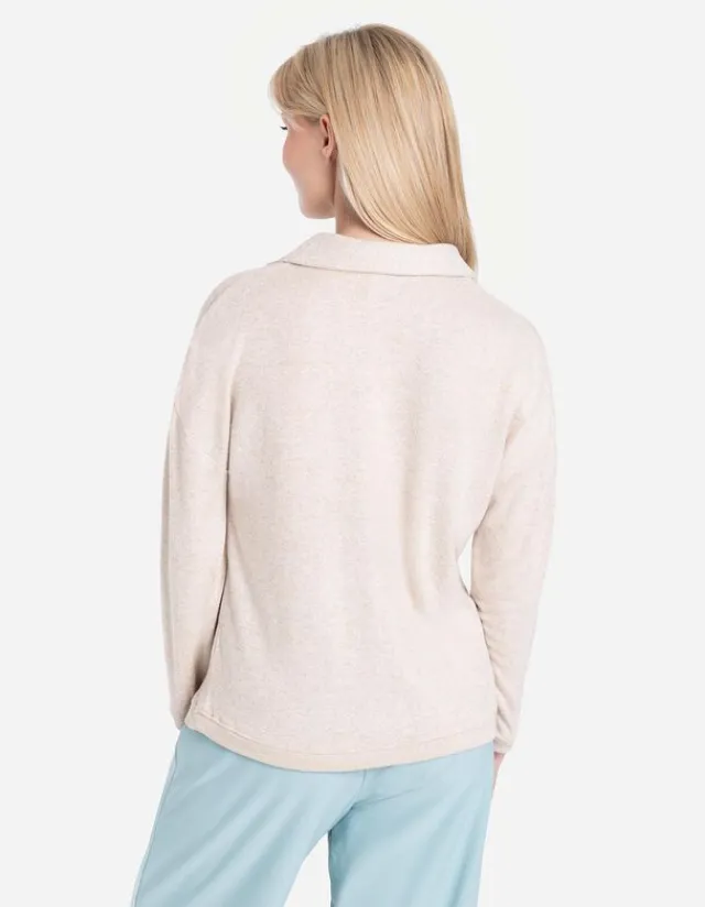 New Langarm-Poloshirt - Soft-Touch Damen Langarmshirts