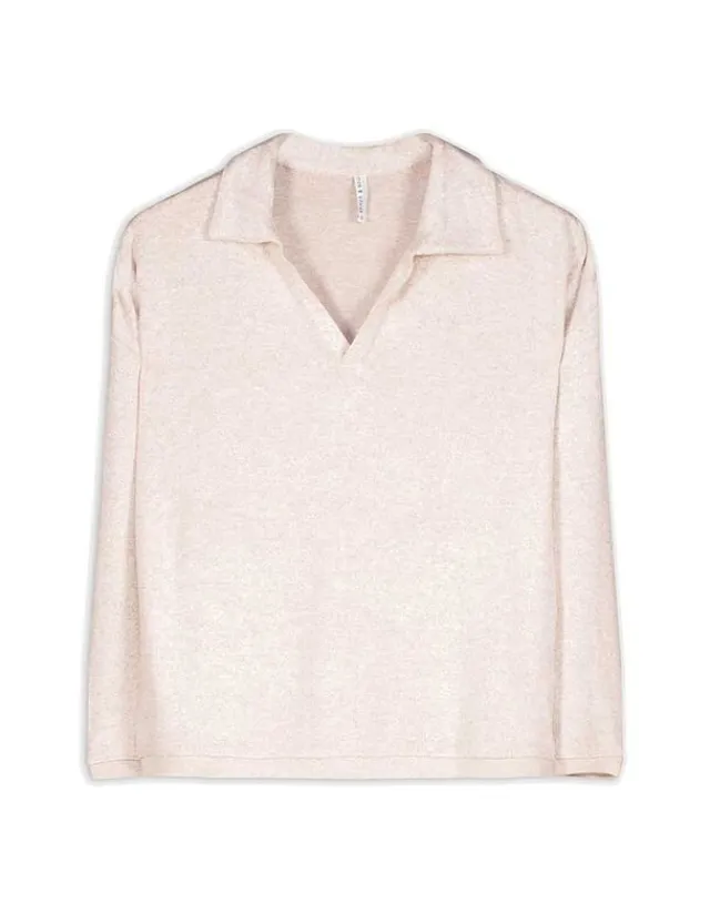 New Langarm-Poloshirt - Soft-Touch Damen Langarmshirts