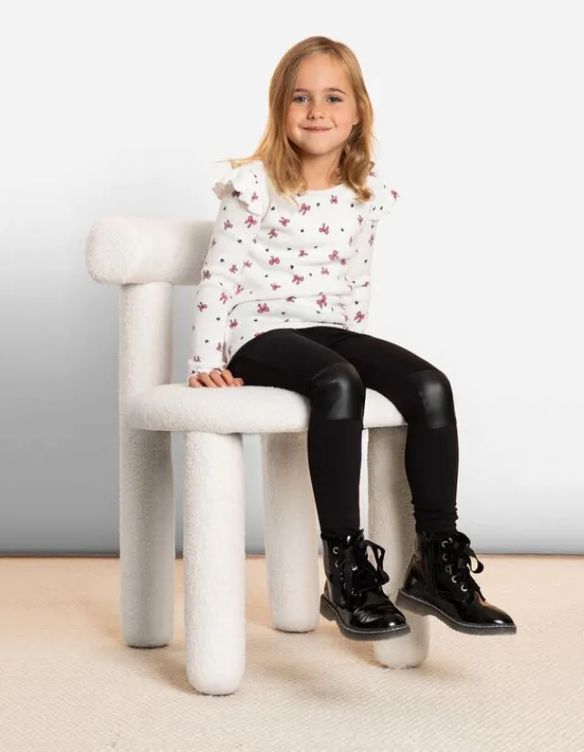 Discount Langarmshirt - Ärmel mit Volants - Kinder Mädchenkleidung