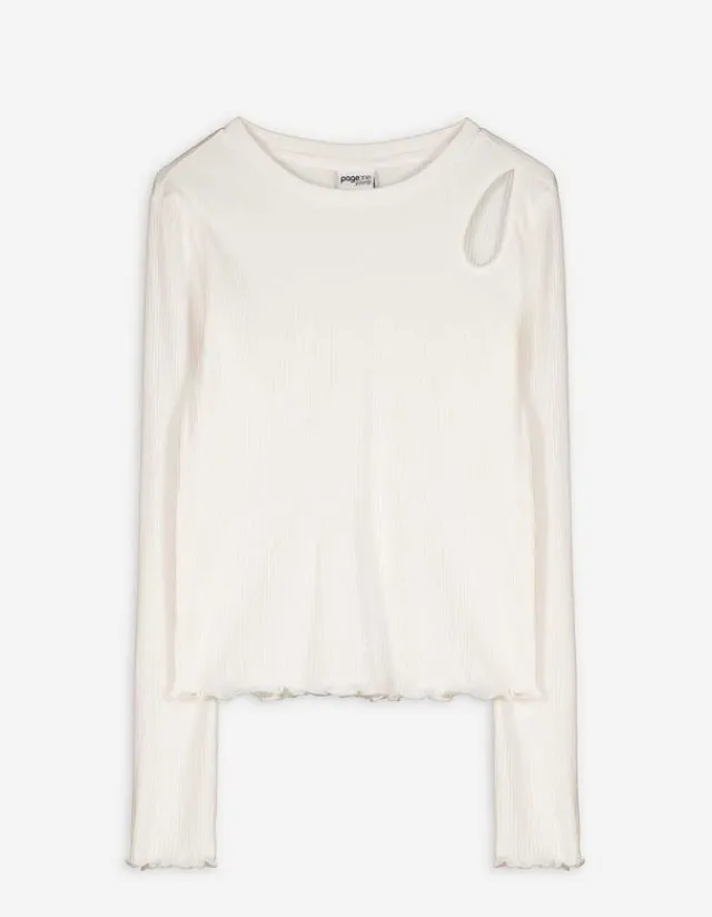 Sale Langarmshirt - Cut-Outs - Kinder Mädchenkleidung